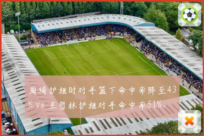 周琦护框时对手篮下命中率降至43% vs 王哲林护框对手命中率51%，国产内线防守威慑力差距